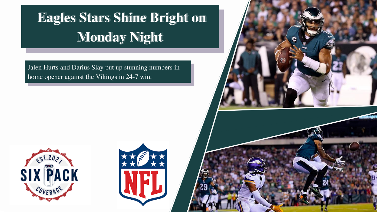 Eagles Stars Shine Bright on Monday Night